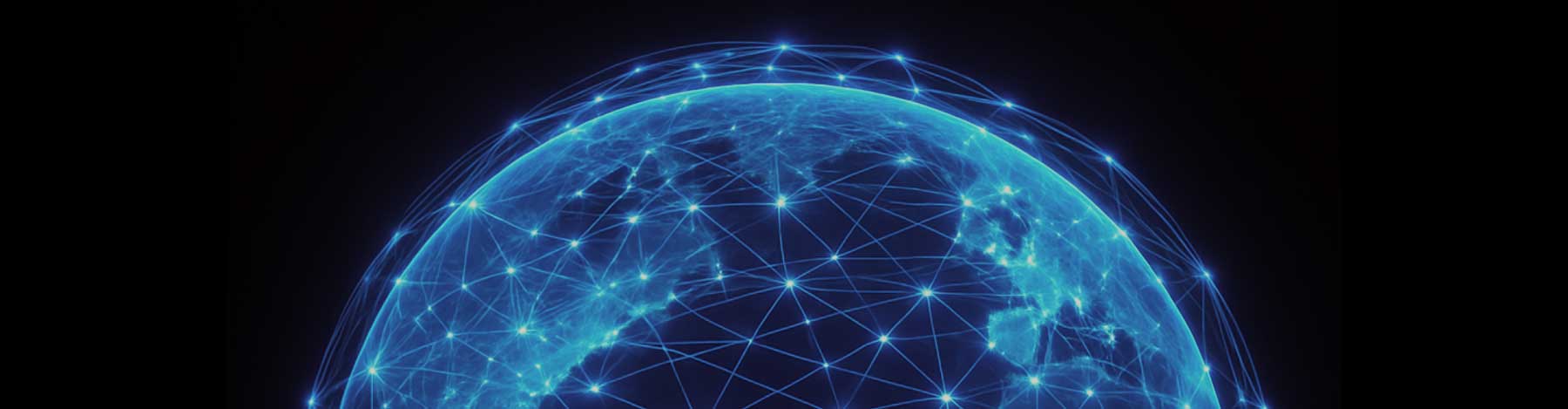 connected data globe graphic